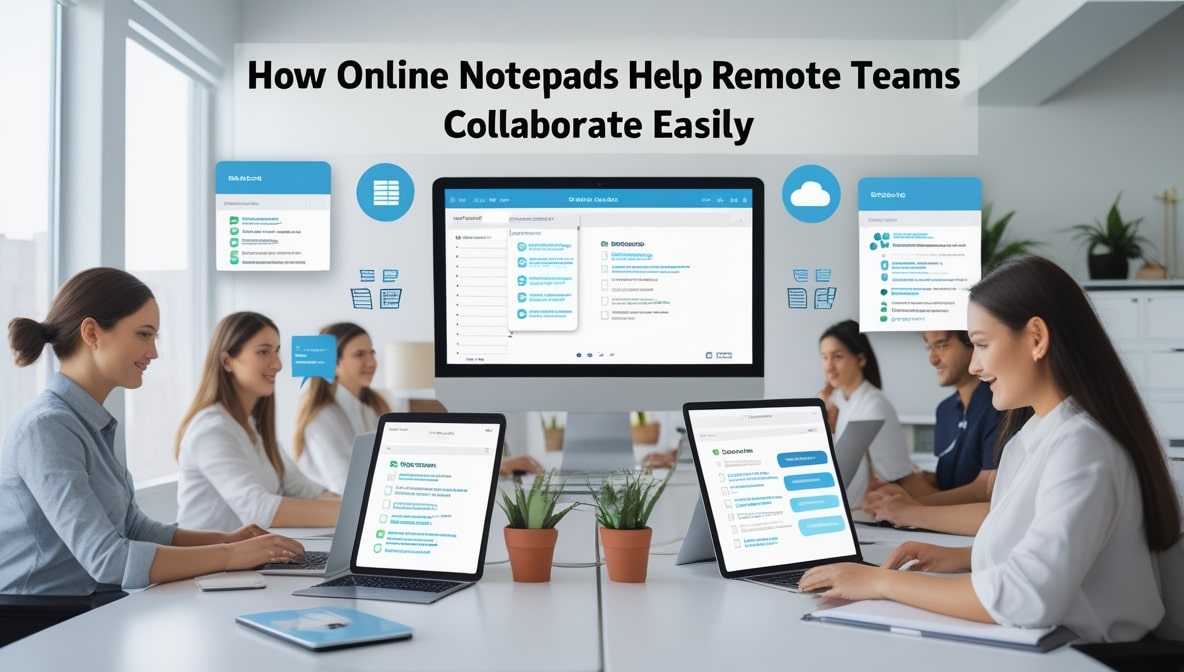 How Online Notepads Help Remote Teams Collaborate Easily