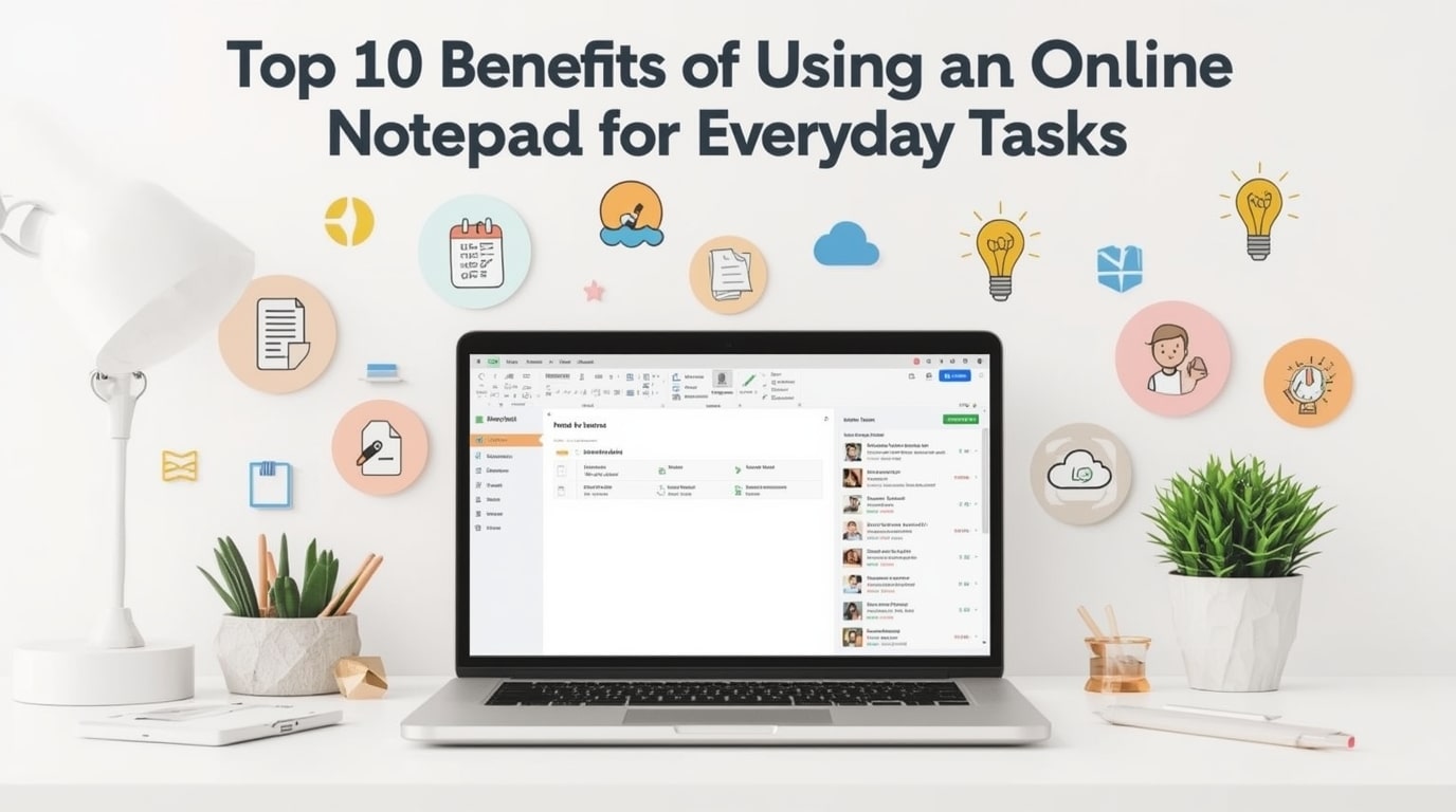 Top 10 Benefits of Using an Online Notepad for Everyday Tasks